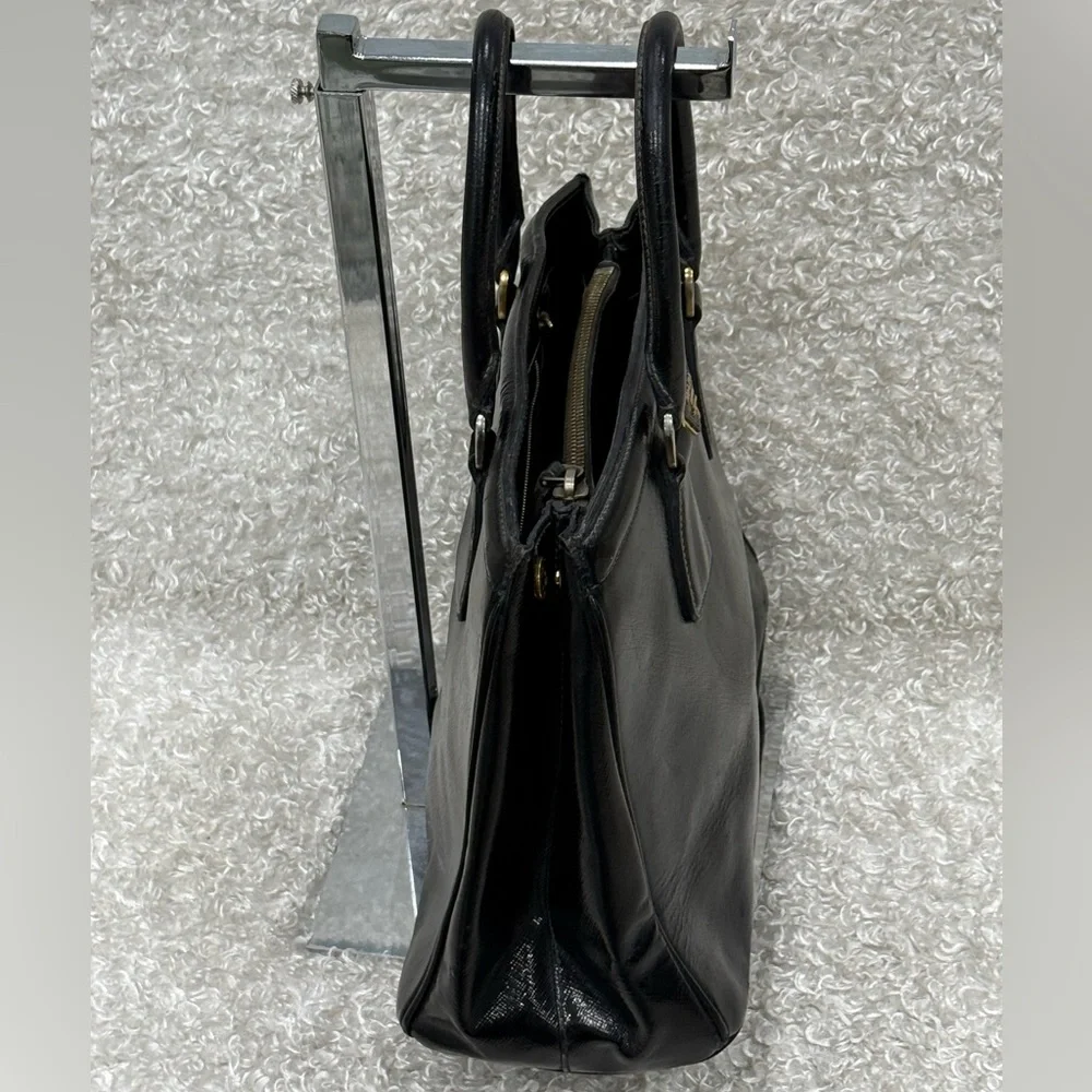 Prada Black Saffiano Patent Leather Parabole Tote - Picture 4 of 16
